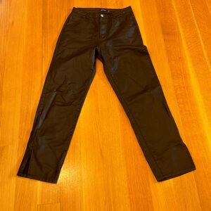 Nasty Gal Blk Faux Leather pants Size 8 edgy,rockstar,date night,dark academia